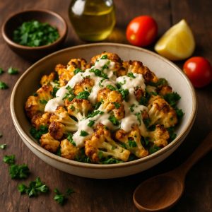 Geroosterde bloemkool met tahin