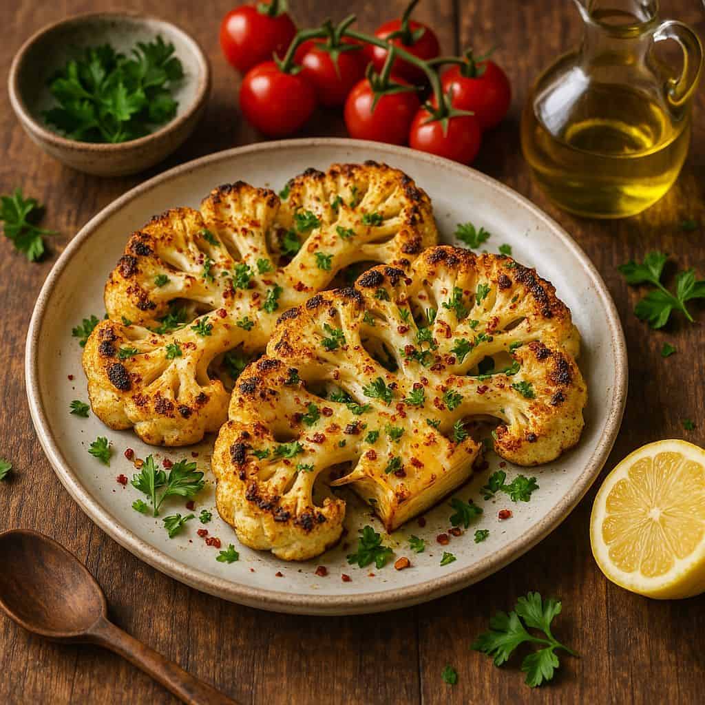 Geroosterde bloemkoolsteaks