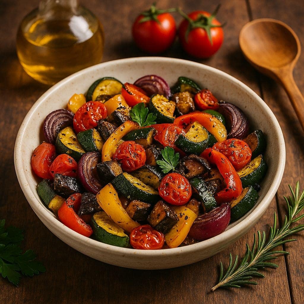 Geroosterde mediterrane groenten uit de oven