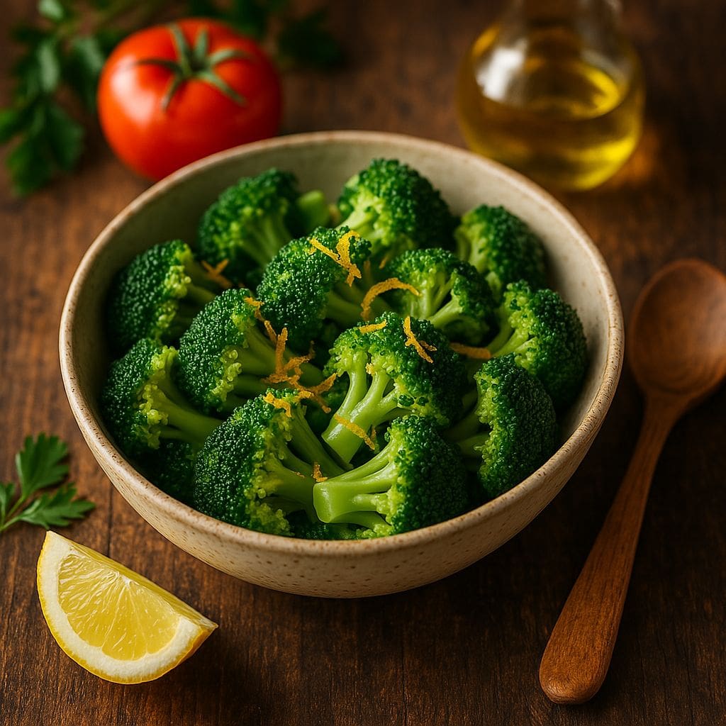 Gestoomde broccoli met citroenrasp