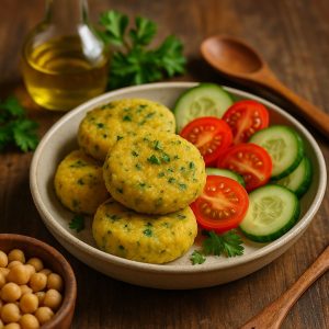 Gestoomde kikkererwtenkoekjes