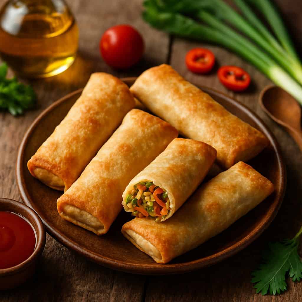 Gezonde airfryer loempia's