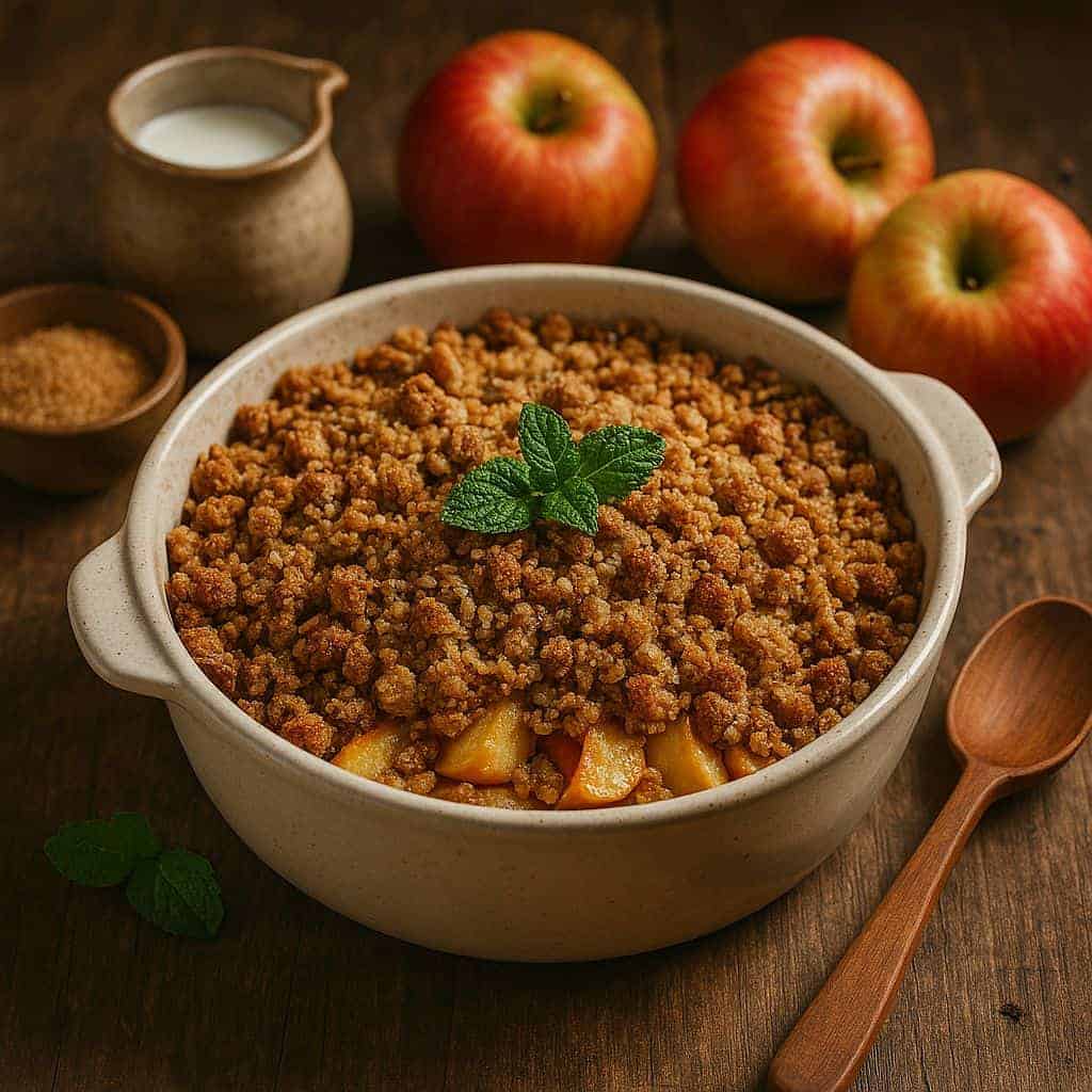 Gezonde appelcrumble uit de oven
