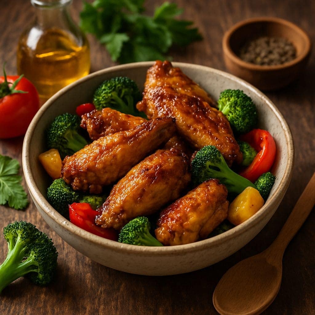 Gezonde kippenvleugels uit de airfryer