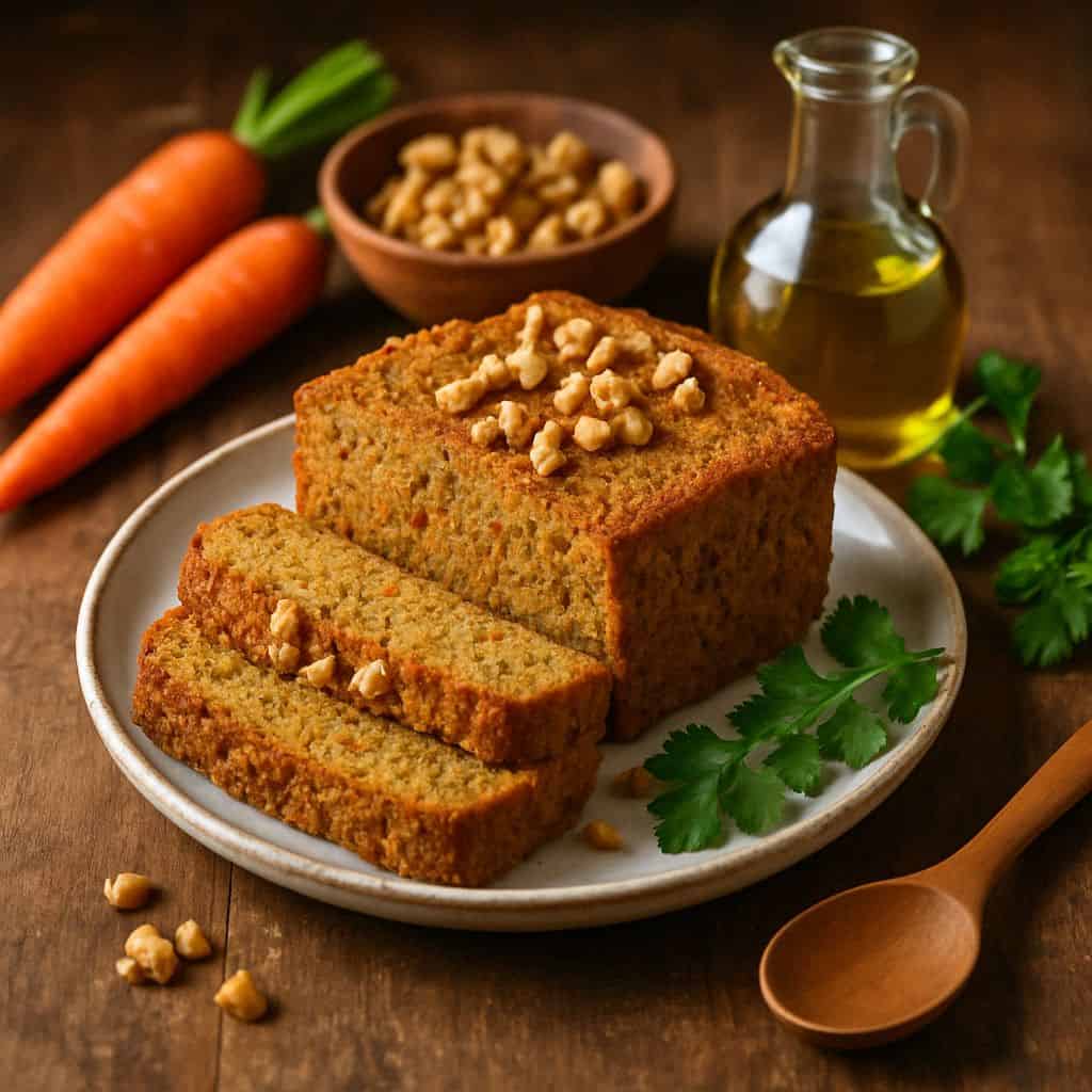 Gezonde ontbijtcake met wortel
