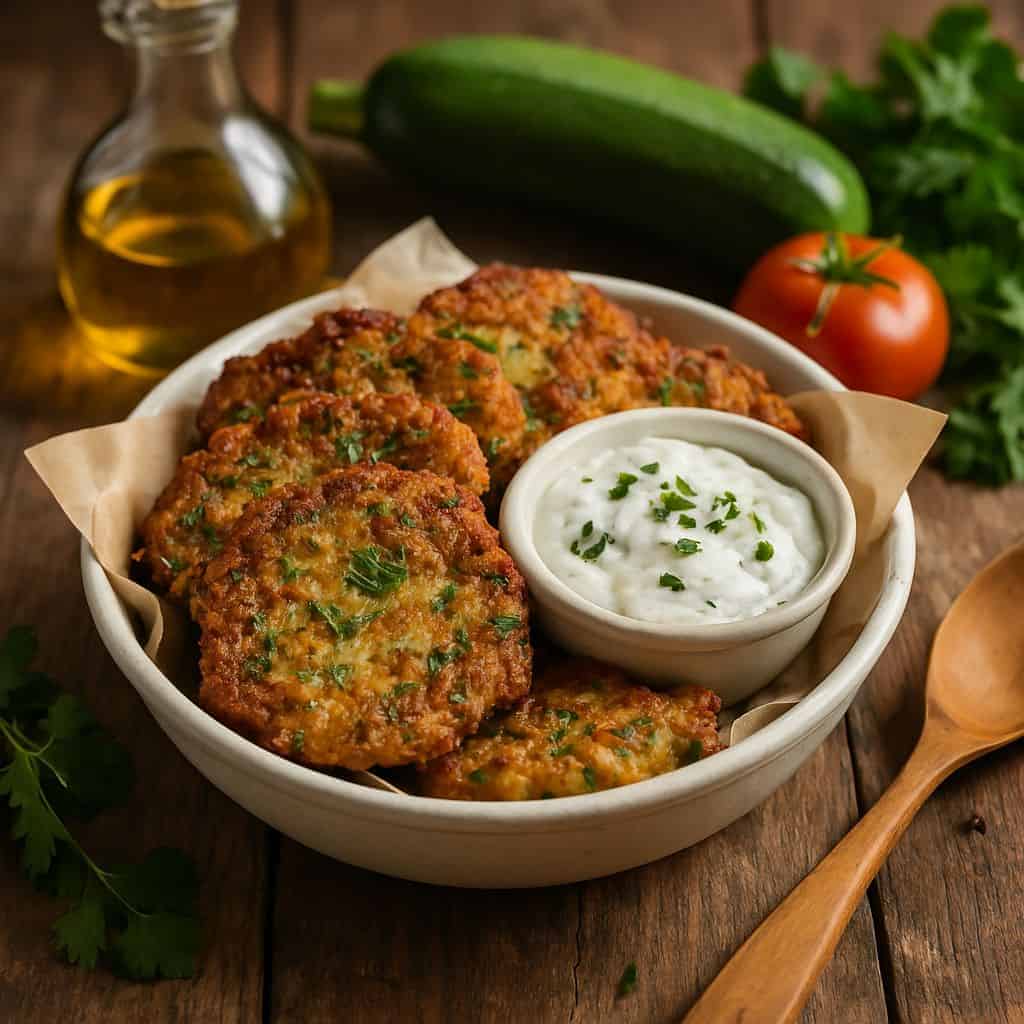 Griekse courgette fritters