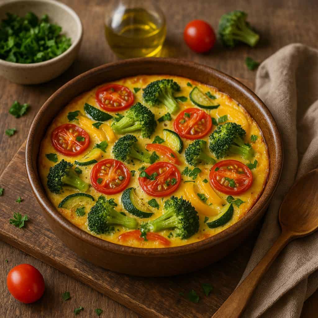Groentefrittata uit de oven