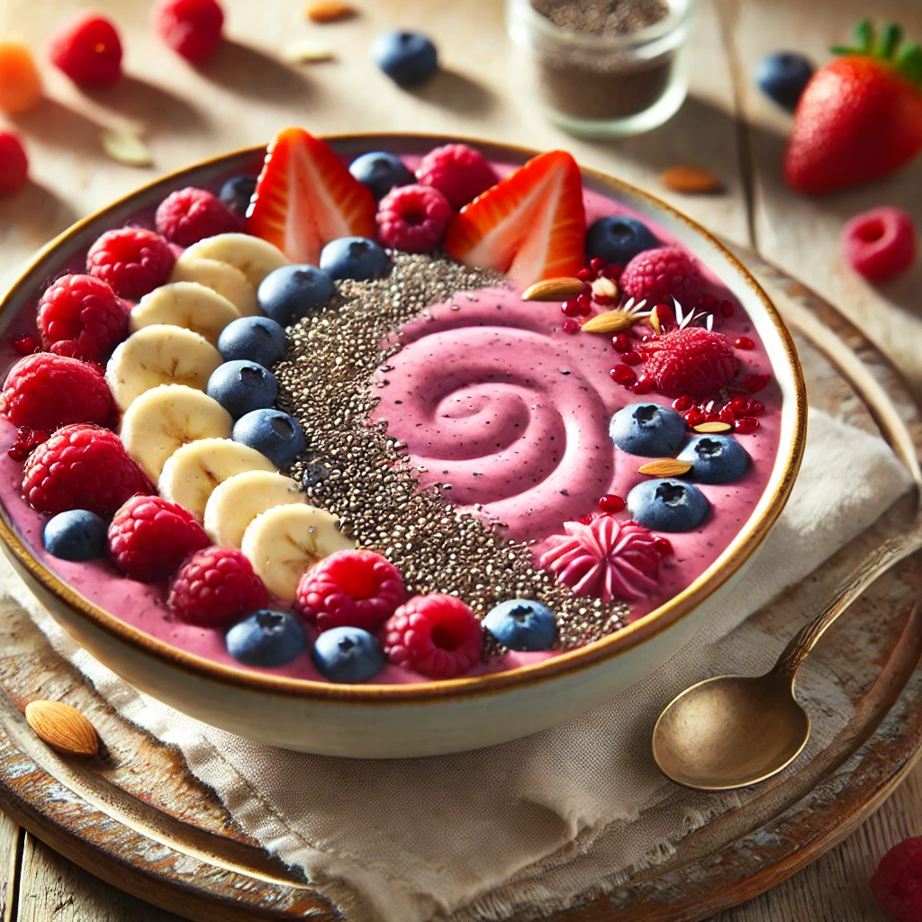 Hartvriendelijke smoothie bowl met chiazaad