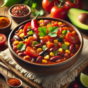 Hartvriendelijke vegetarische chili zonder zout