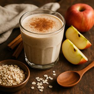 Havermout smoothie met appel en kaneel