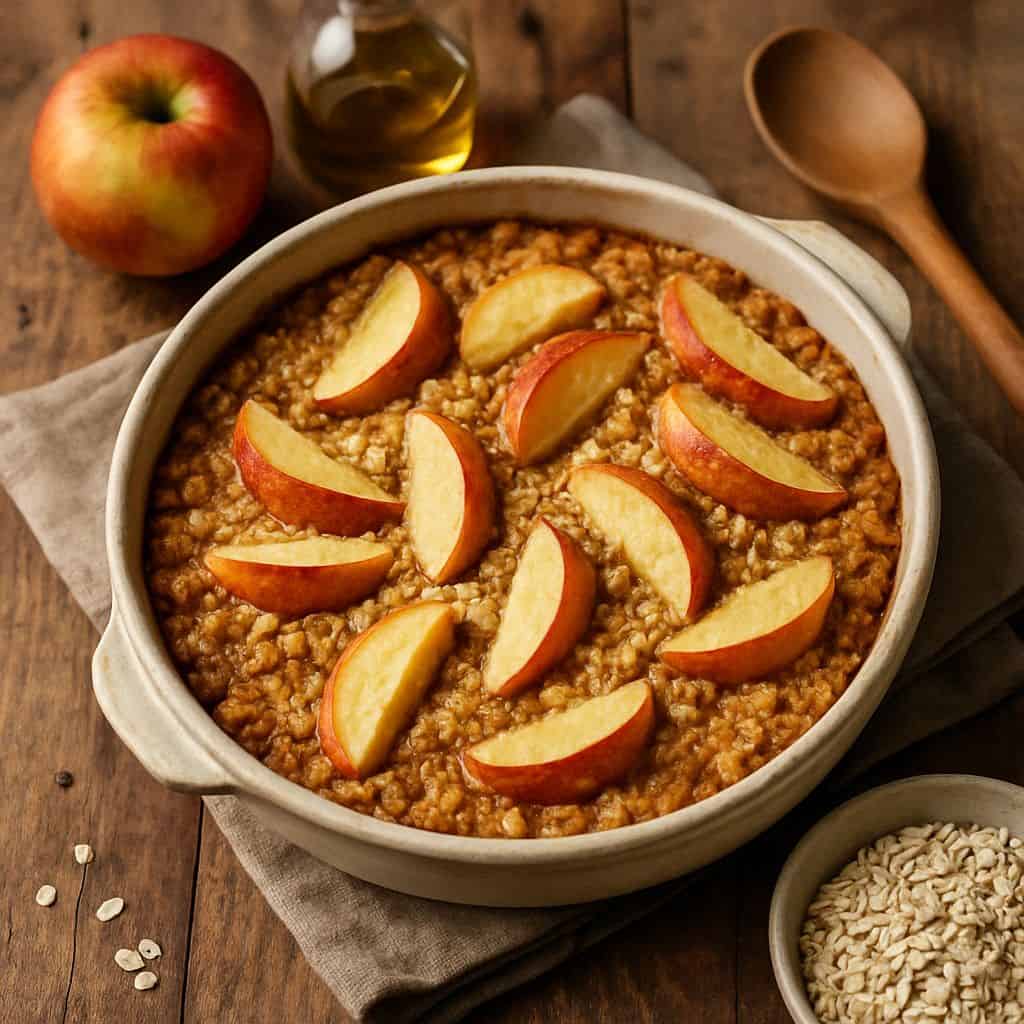Havermout uit de oven met appel