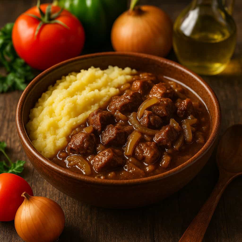 Hollandse hachee met uien