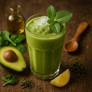 Ijskoude groene thee smoothie