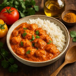 Indiase butter chicken uit de slowcooker