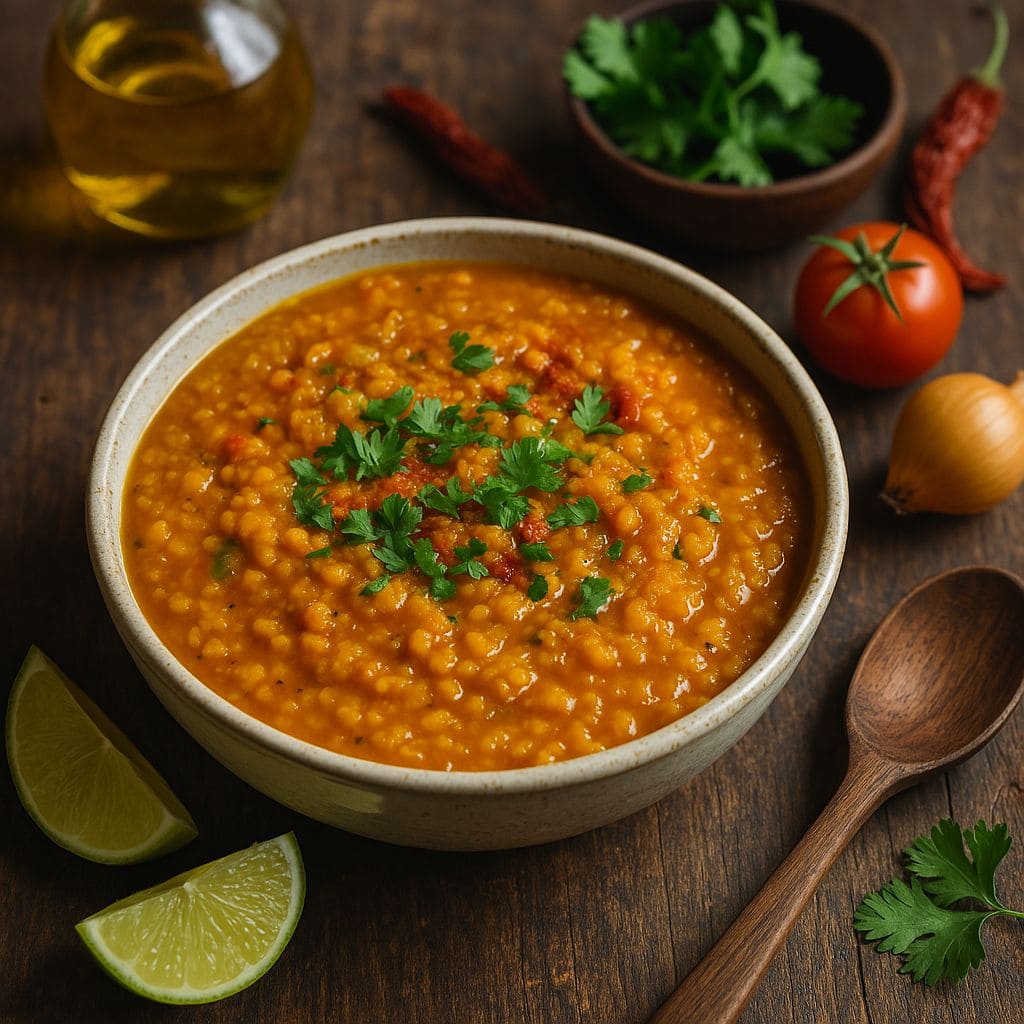 Indiase dahl met rode linzen (Instant Pot)