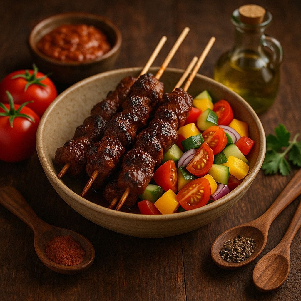 Indonesische saté kambing
