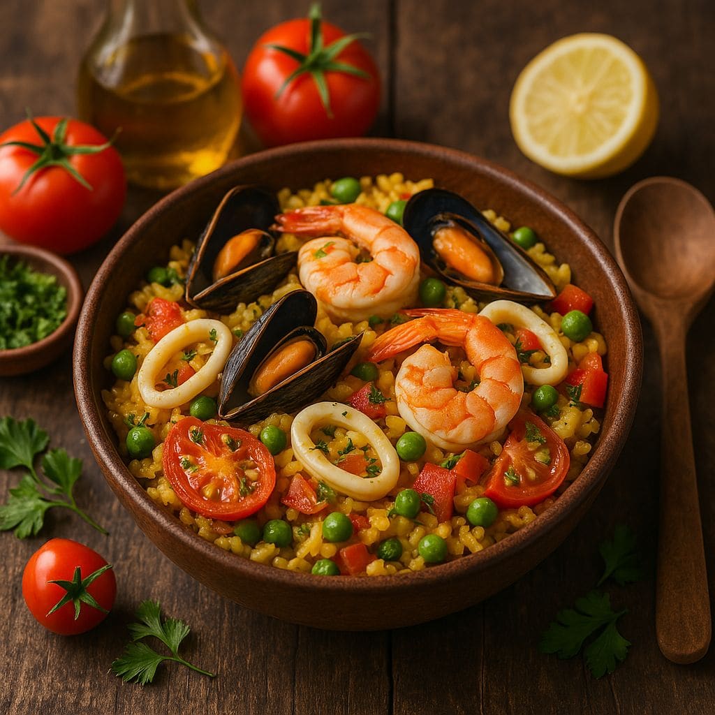 Instant Pot paella met zeevruchten