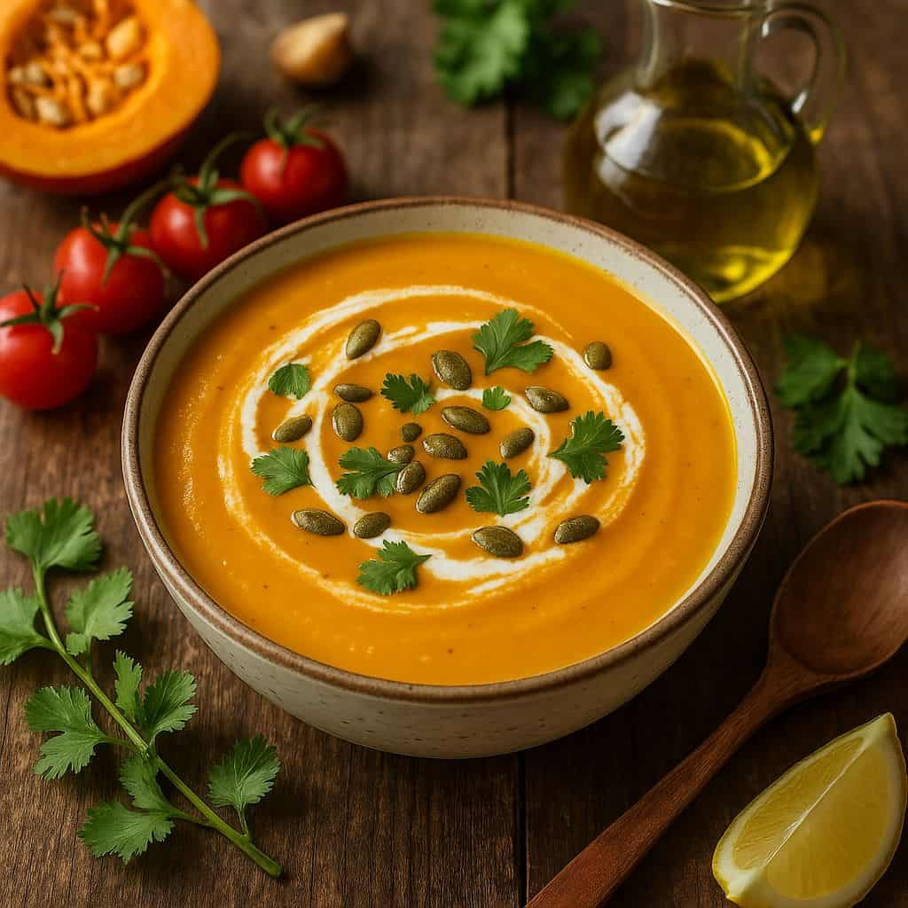 Instant Pot pompoensoep met kokosmelk