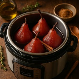 Instant Pot stoofperen met kaneel