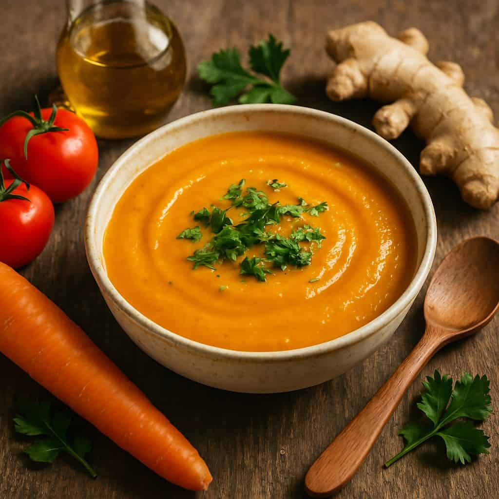 Instant Pot wortel-gembersoep