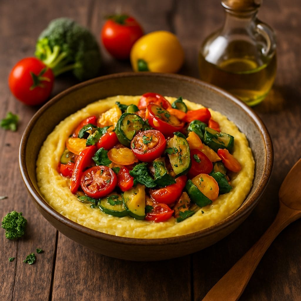 Italiaanse polenta met groenten