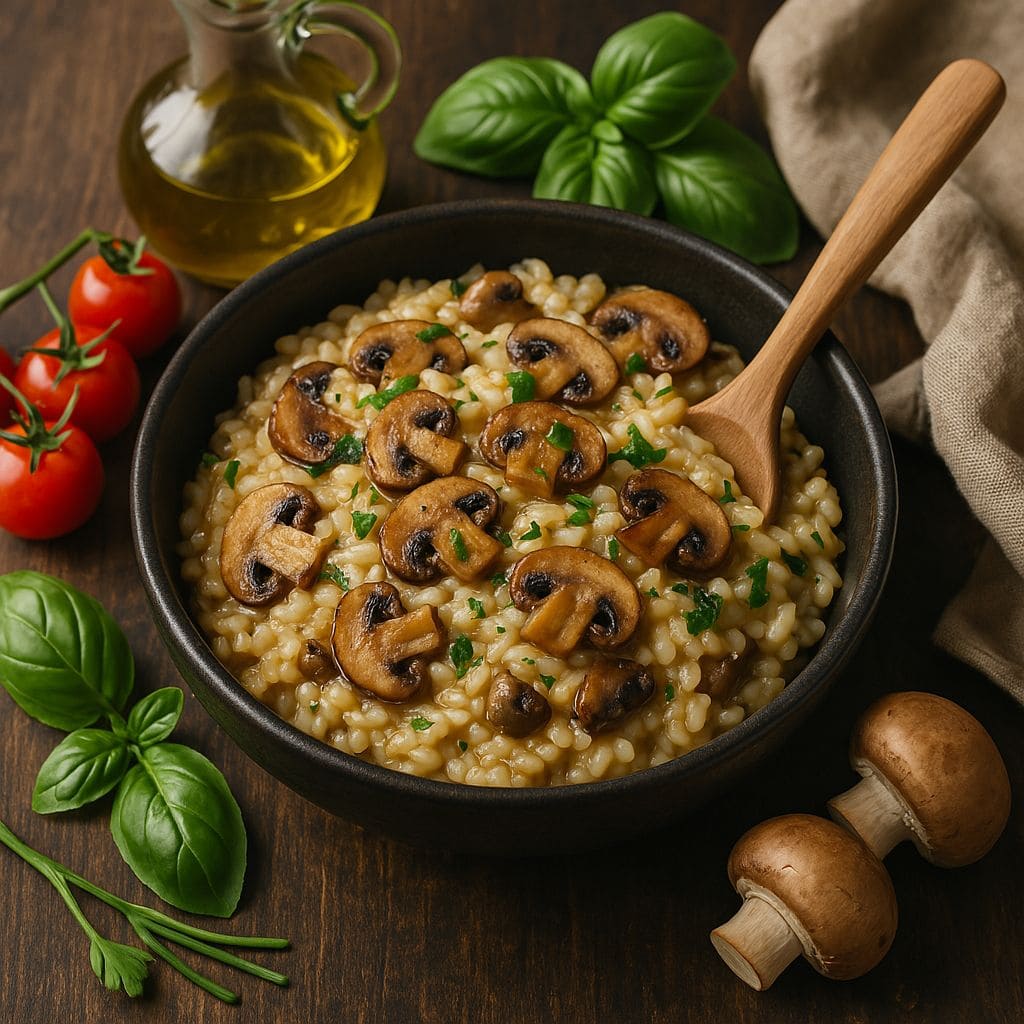 Italiaanse risotto met champignons in de Instant Pot