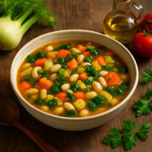 Italiaanse venkelsoep met bonen