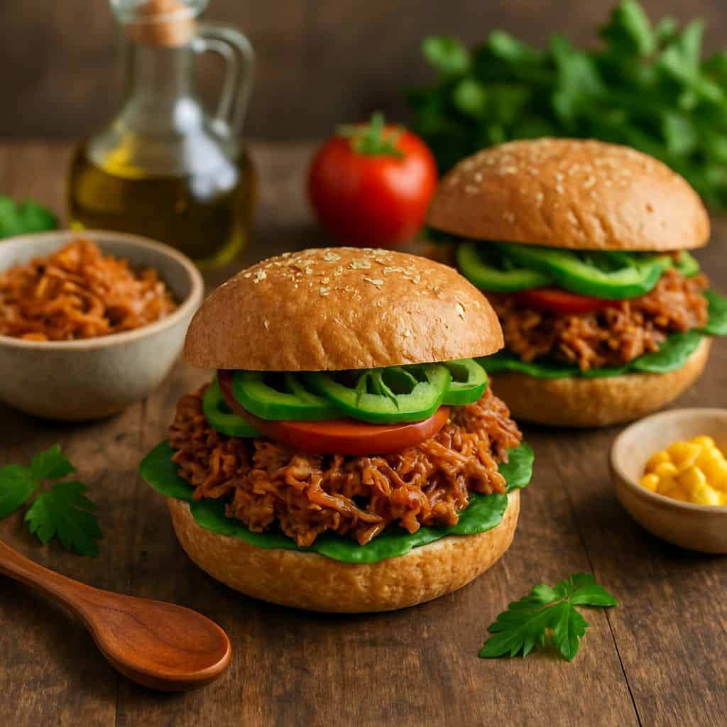 Jackfruit burgers