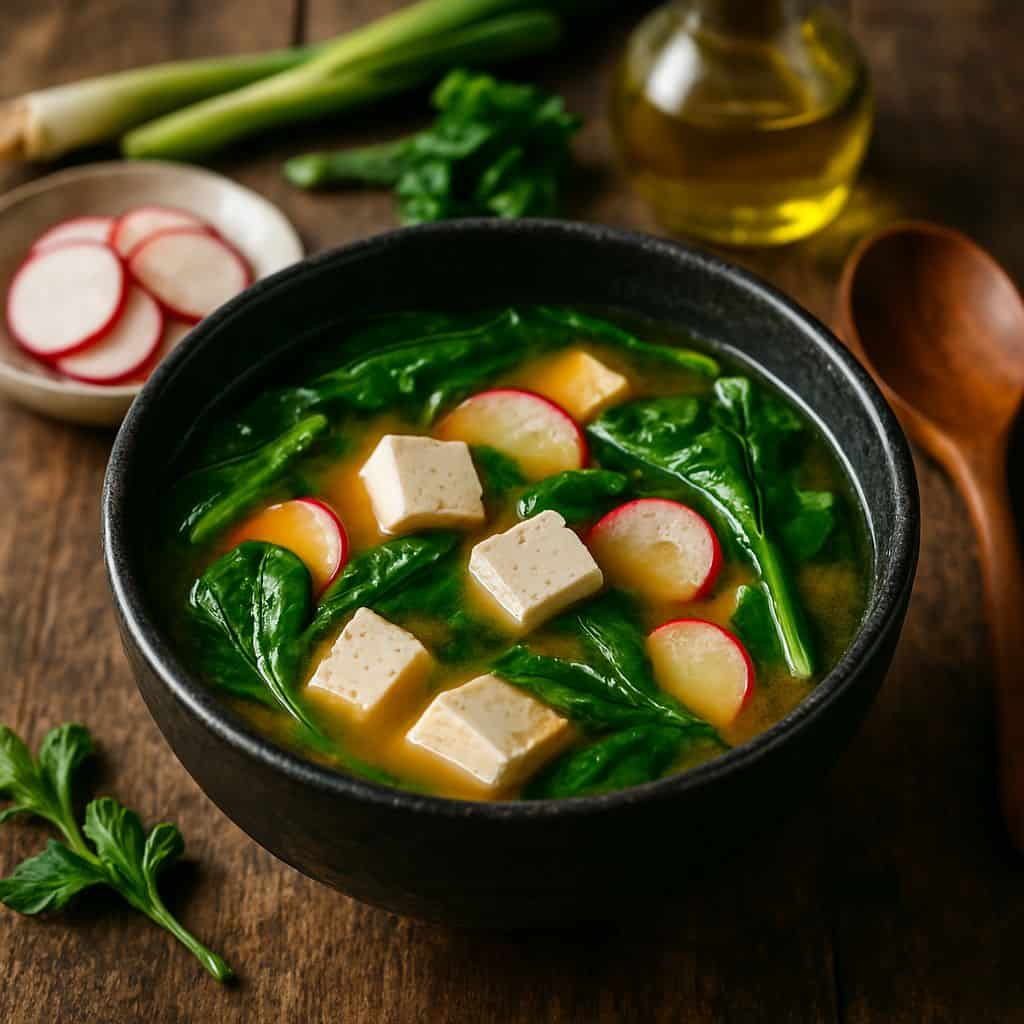 Japanse misosoep met tofu (Instant Pot)