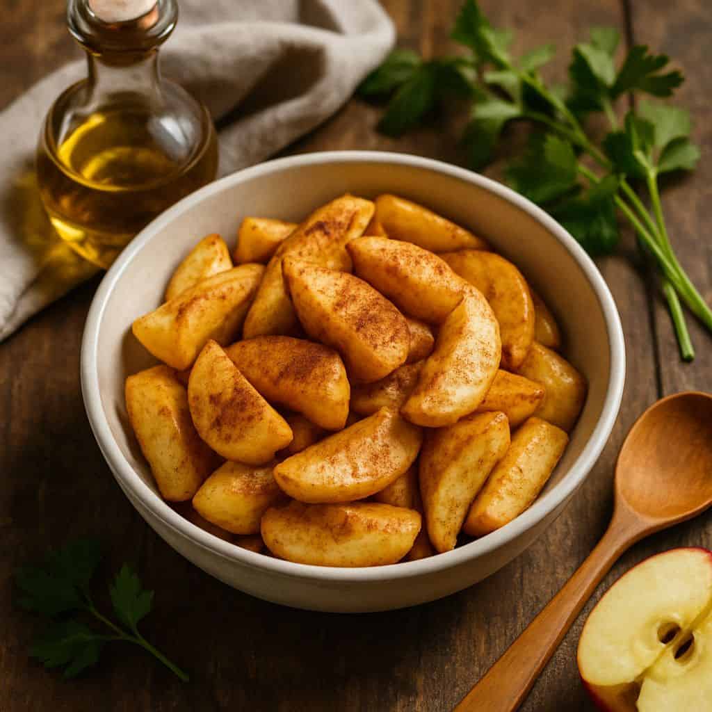 Kaneelappeltjes uit de oven