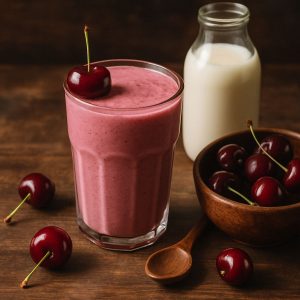 Kersen smoothie met havermelk