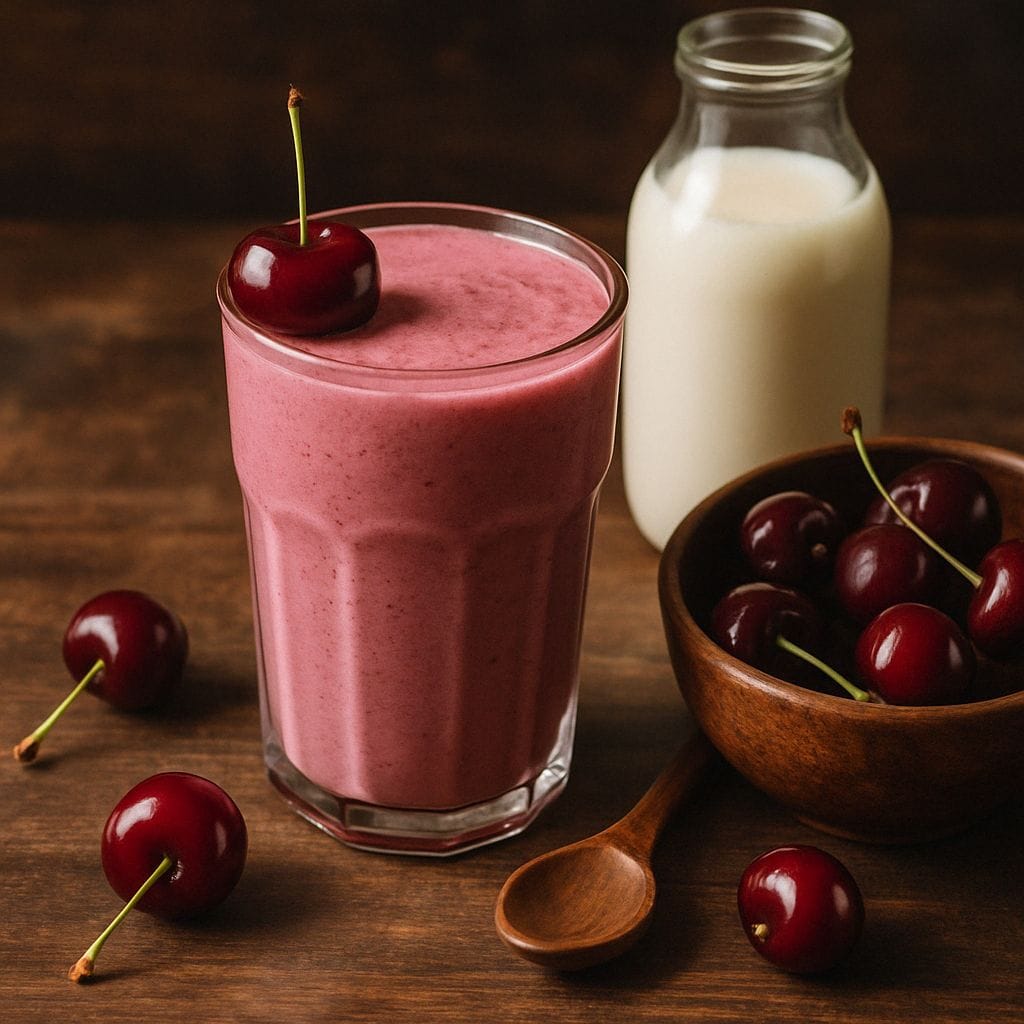 Kersen smoothie met havermelk