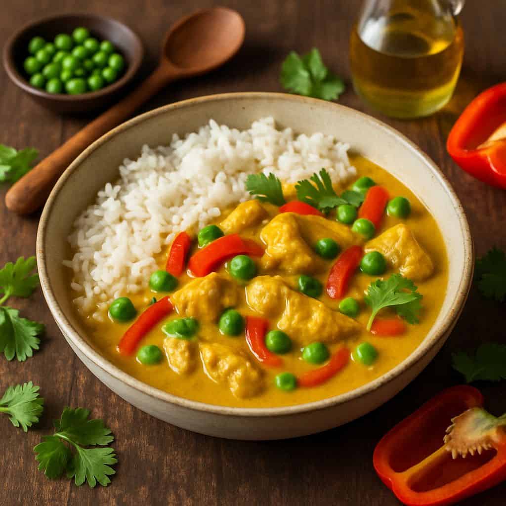 Kip curry met kokosmelk