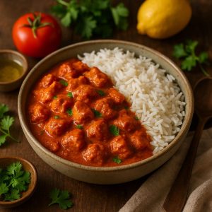 Kip tikka masala met rijst