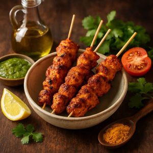 Kip tikka spiesjes