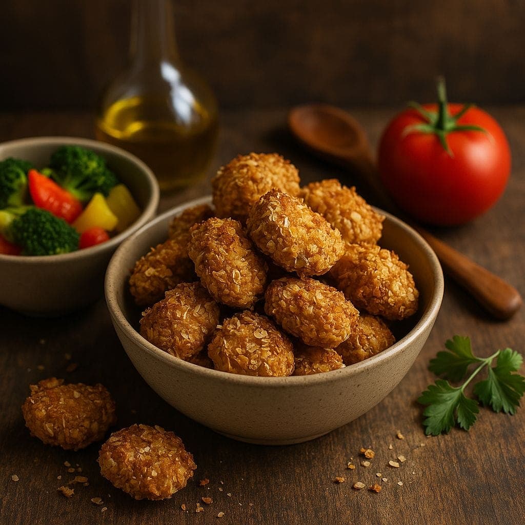 Kipnuggets met havermoutkorst