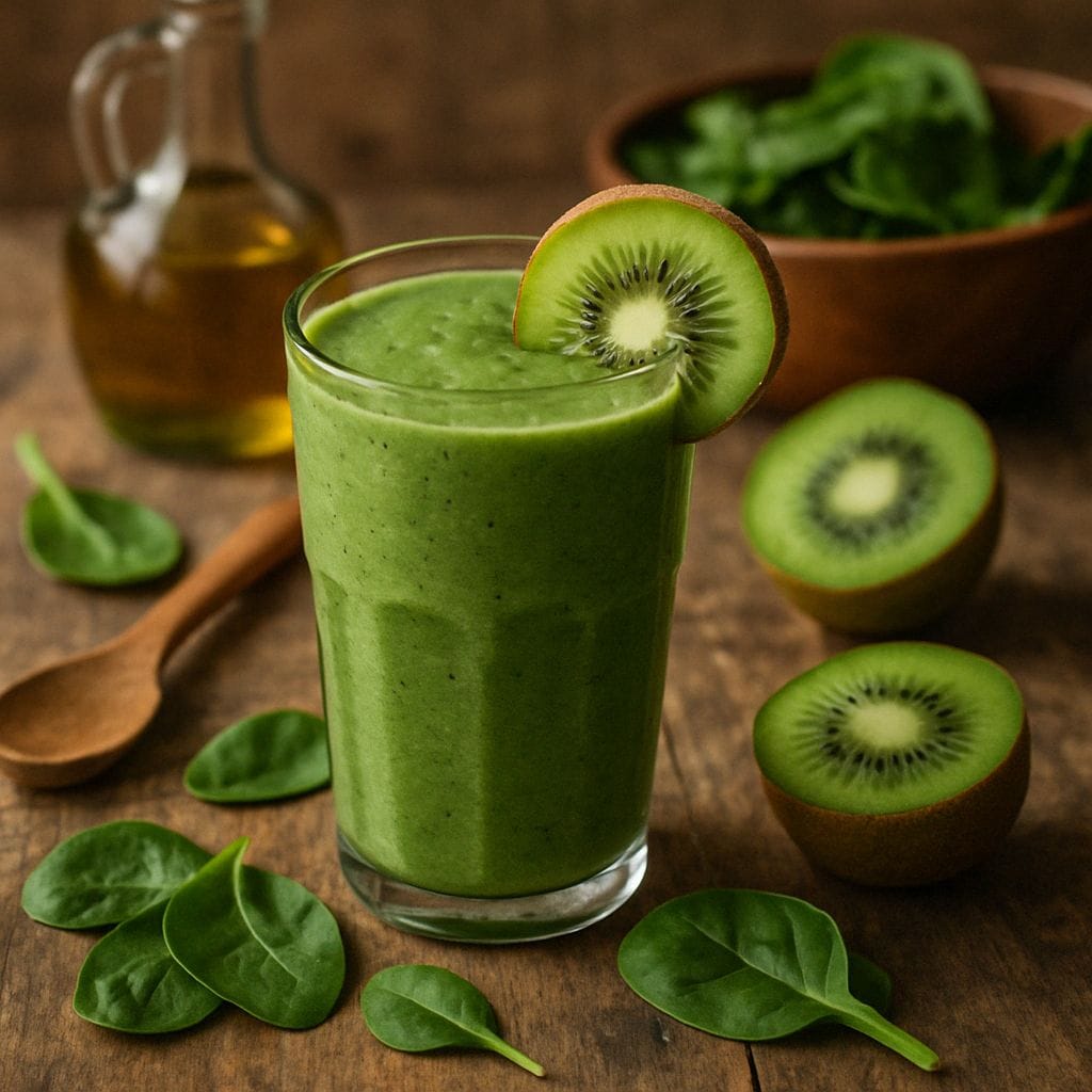 Kiwi-spinazie smoothie