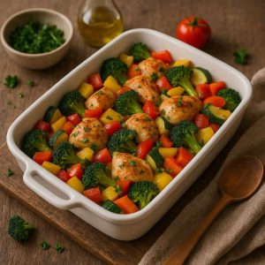 Koolhydraatarme ovenschotel met kip