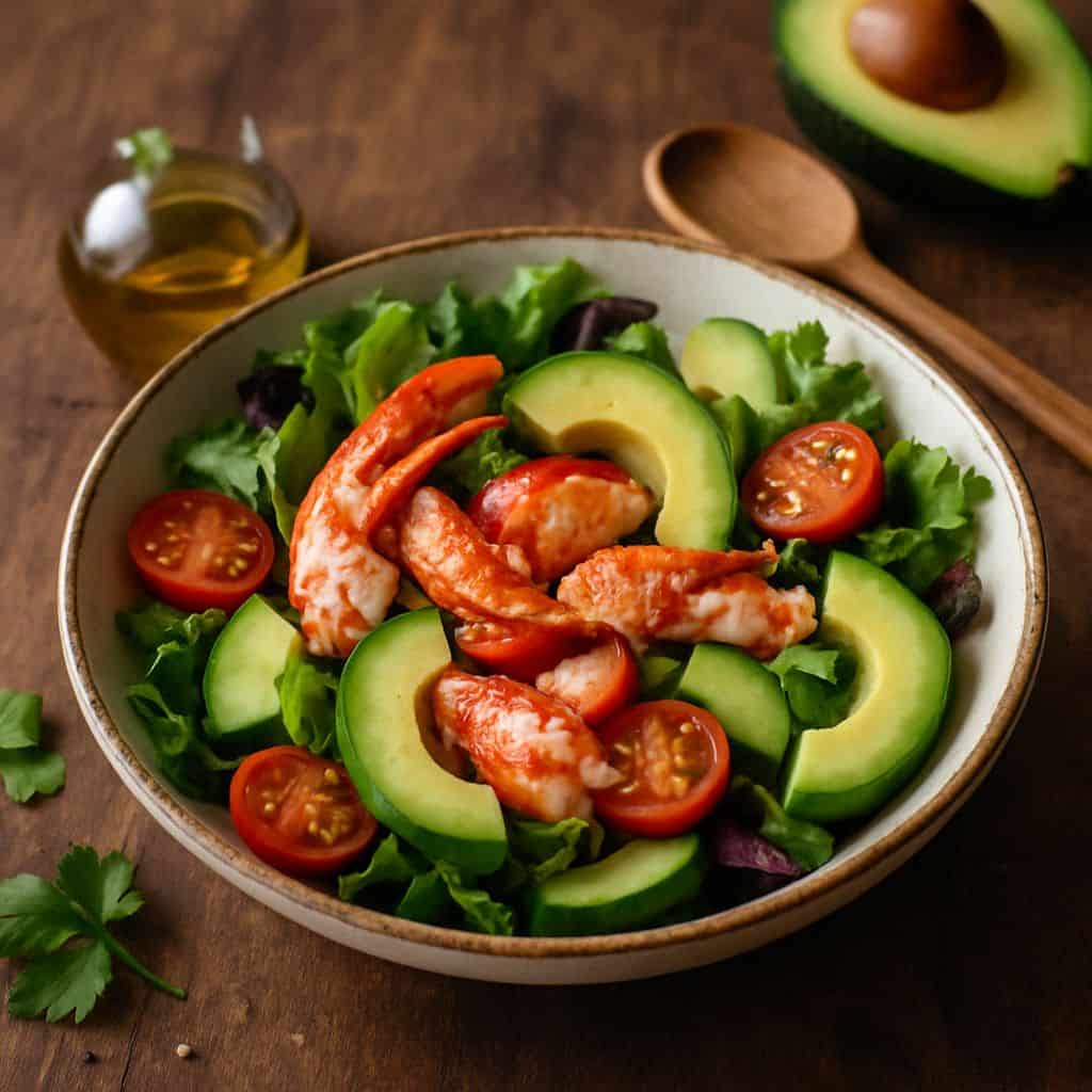Kreeft salade met avocado