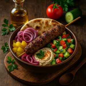Libanese kebab van de Kamado