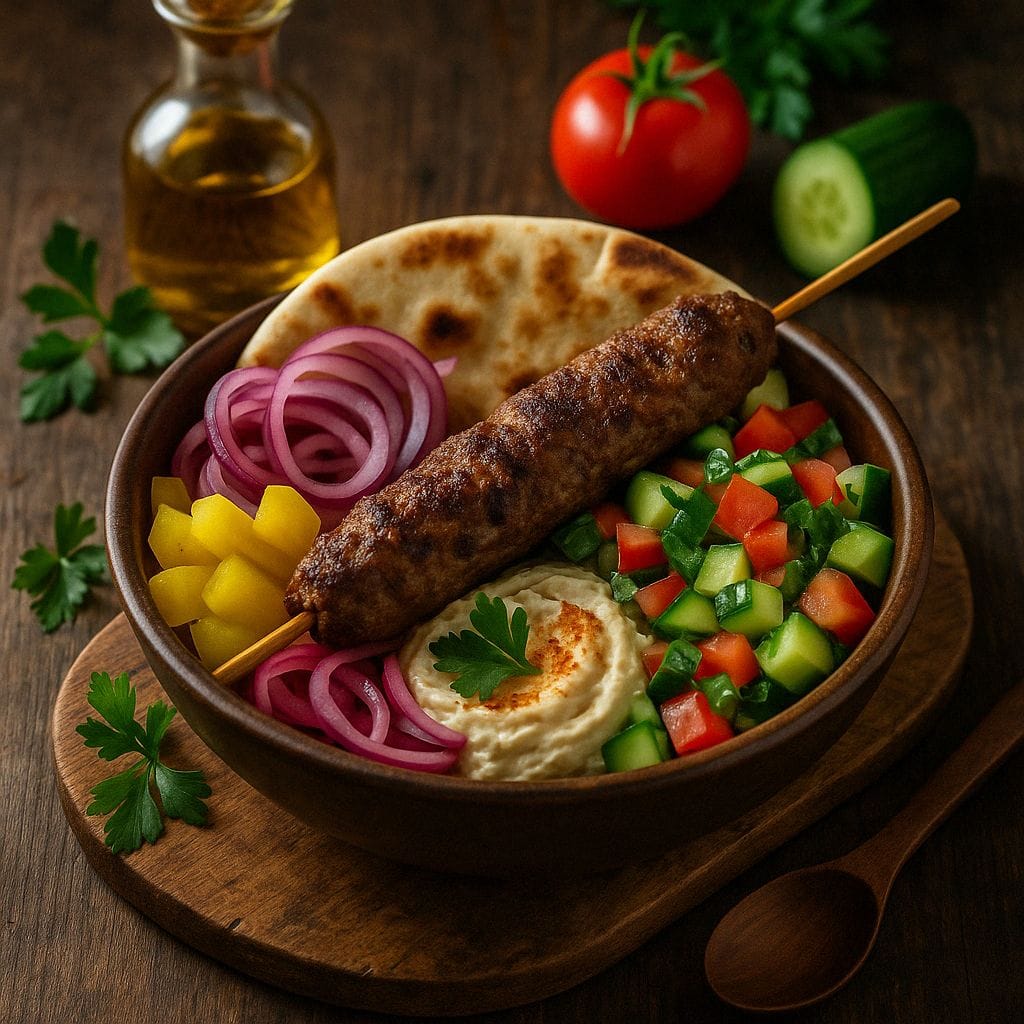 Libanese kebab van de Kamado
