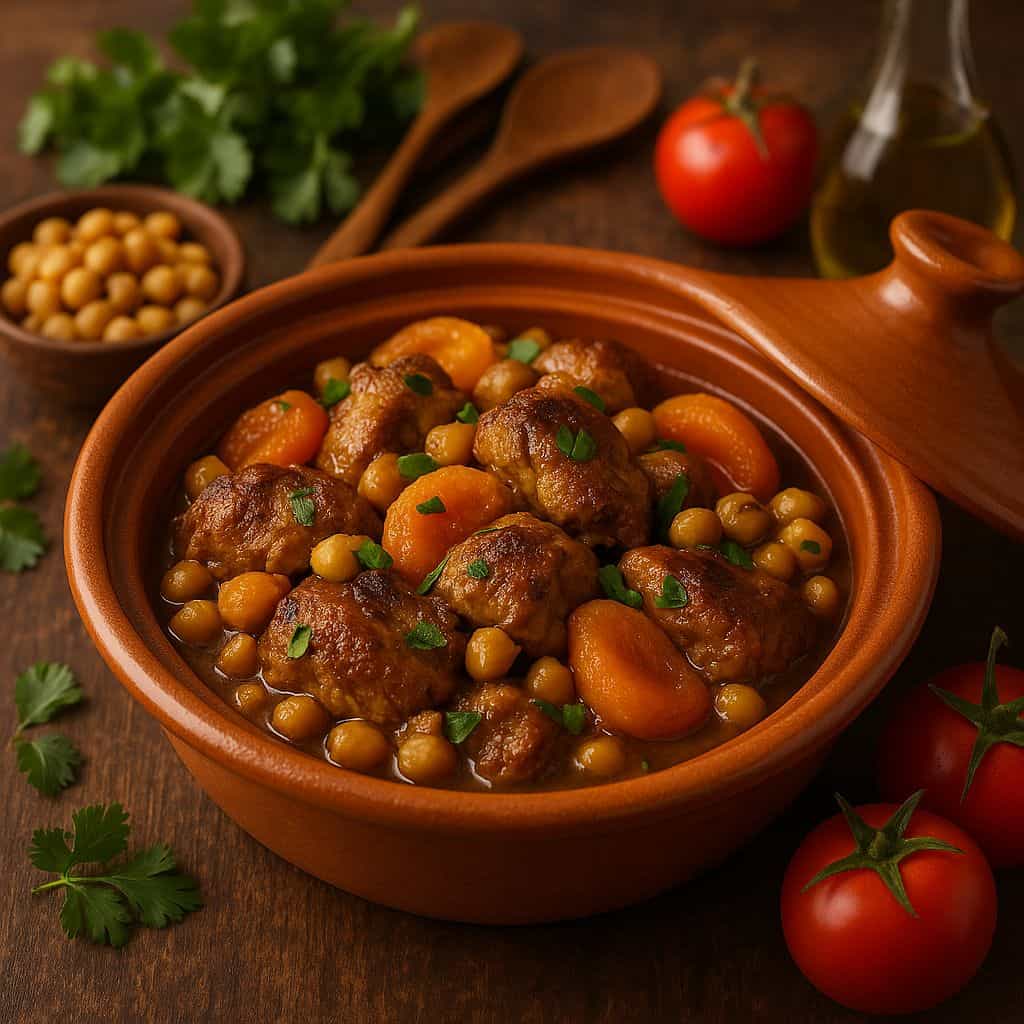 Marokkaanse tajine met abrikozen