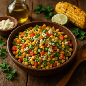 Mexicaanse gegrilde maïssalade