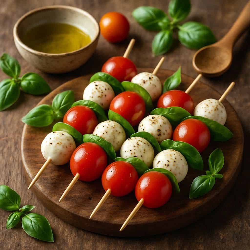 Mini caprese spiesjes
