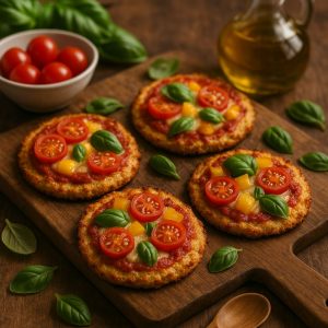Mini pizza's met bloemkoolbodem