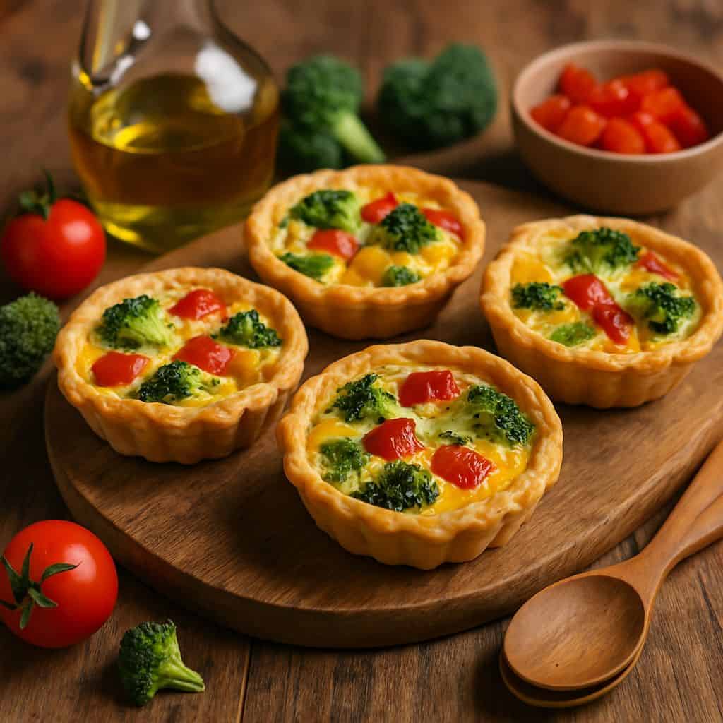 Mini quiches met groenten
