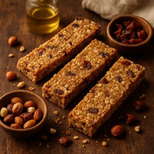 Mueslireep met dadels en noten