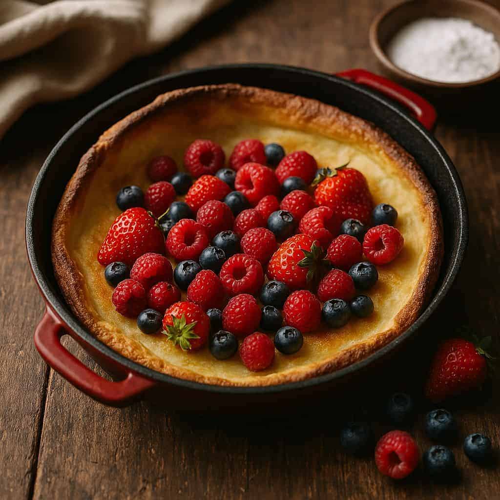 Ovenpannenkoek met rood fruit