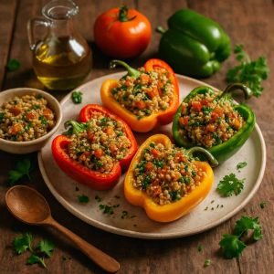 Paprika's gevuld met quinoa