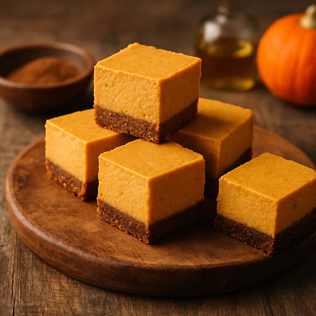 Pompoen cheesecake bites